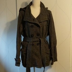 Black & Gray Peacoat